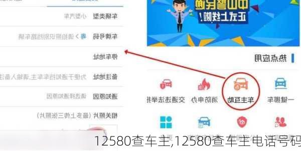 12580查车主,12580查车主电话号码