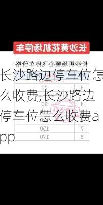 长沙路边停车位怎么收费,长沙路边停车位怎么收费app
