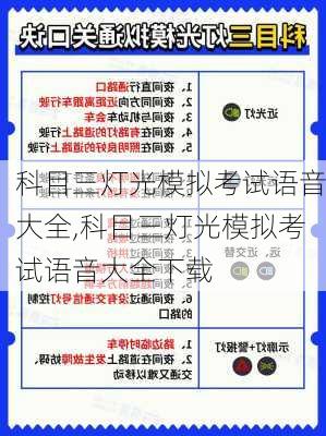 科目三灯光模拟考试语音大全,科目三灯光模拟考试语音大全下载