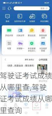 驾驶证考试成绩从哪里查,驾驶证考试成绩从哪里查询