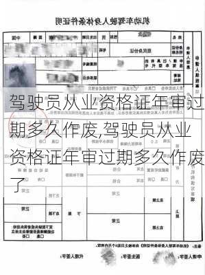 驾驶员从业资格证年审过期多久作废,驾驶员从业资格证年审过期多久作废了