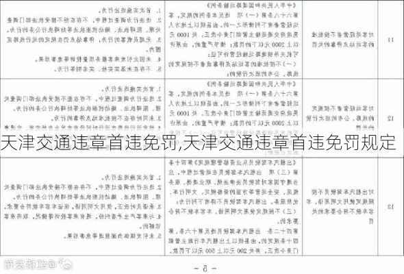 天津交通违章首违免罚,天津交通违章首违免罚规定