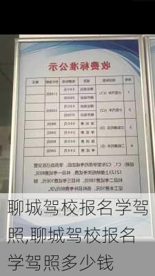 聊城驾校报名学驾照,聊城驾校报名学驾照多少钱