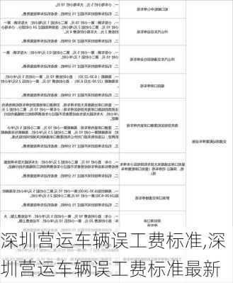 深圳营运车辆误工费标准,深圳营运车辆误工费标准最新