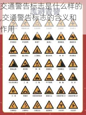交通警告标志是什么样的,交通警告标志的含义和作用