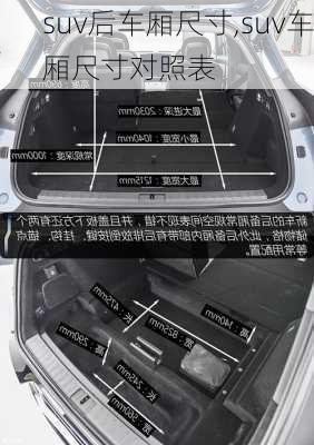 suv后车厢尺寸,suv车厢尺寸对照表