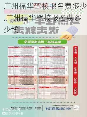 广州福华驾校报名费多少,广州福华驾校报名费多少钱