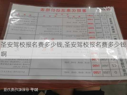 圣安驾校报名费多少钱,圣安驾校报名费多少钱啊