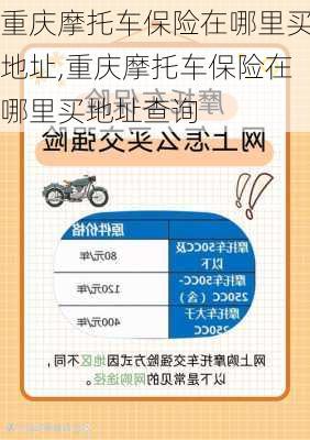 重庆摩托车保险在哪里买地址,重庆摩托车保险在哪里买地址查询