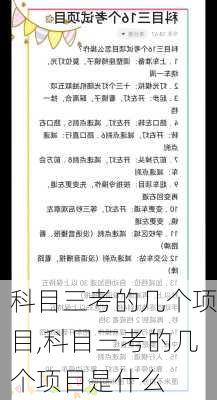 科目三考的几个项目,科目三考的几个项目是什么