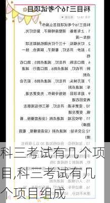 科三考试有几个项目,科三考试有几个项目组成