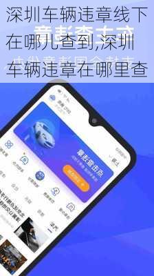 深圳车辆违章线下在哪儿查到,深圳车辆违章在哪里查