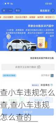 查小车违规怎么查,查小车违规怎么查的