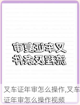 叉车证年审怎么操作,叉车证年审怎么操作视频