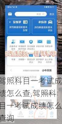 驾照科目一考试成绩怎么查,驾照科目一考试成绩怎么查询