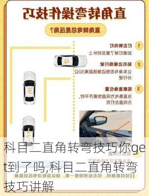 科目二直角转弯技巧你get到了吗,科目二直角转弯技巧讲解