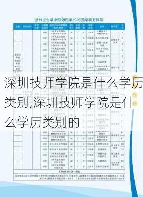 深圳技师学院是什么学历类别,深圳技师学院是什么学历类别的