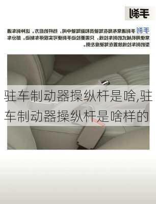 驻车制动器操纵杆是啥,驻车制动器操纵杆是啥样的