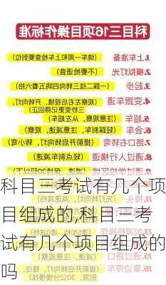 科目三考试有几个项目组成的,科目三考试有几个项目组成的吗
