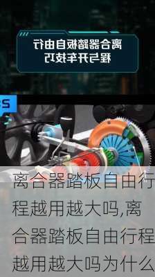 离合器踏板自由行程越用越大吗,离合器踏板自由行程越用越大吗为什么